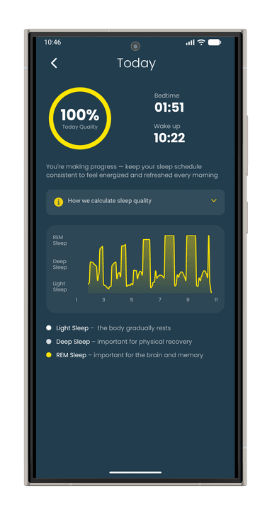 Android today sleep detail (light mode)